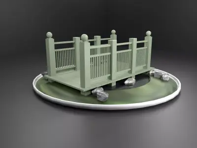 bridge Low-poly 3D model