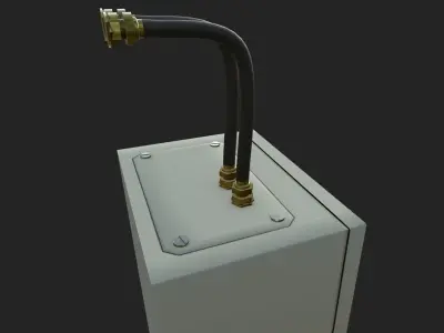 Electrical Enclosure Low-poly 3D model