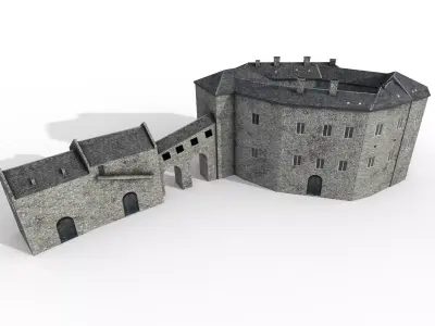 Schloss Herrenchiemsee Low-poly 3D model