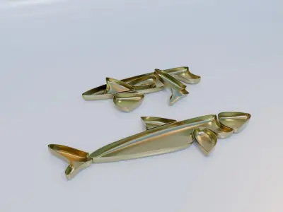Decorative fish 3D model purchase