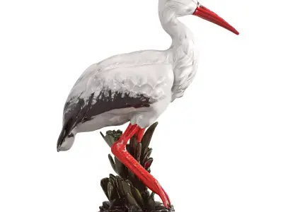 Stork Figurine 3D model