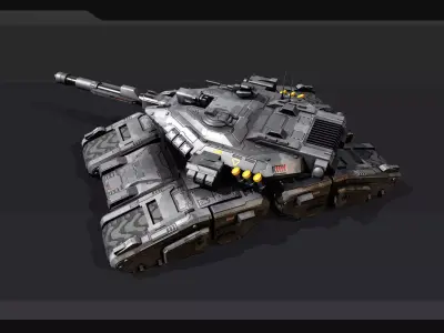 SF Tank - MX2 Low-poly 3D model
