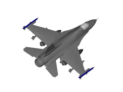 General Dynamics F-16 Fighting Falcon 3D model buy