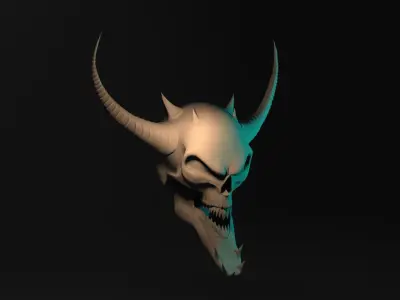 Skull design 3D model