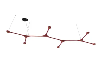 Carbon Industrial Minimalist Pendant Lamp 3D model