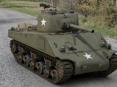 M4 Sherman Tank 3D model purchase