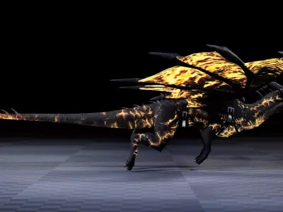 DRAGON 3D MODEL Low-poly 3D model purchase