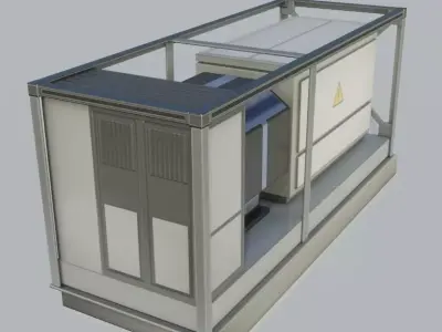 Power Storage Container Control Module 3 Low-poly 3D model