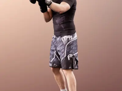Nick 11550 - Young Man Boxing  3D model