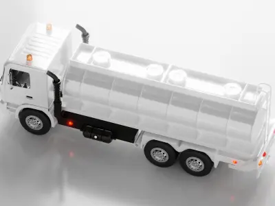 Tanker Truck  Low-poly 3D model