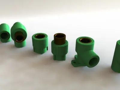 Water fittings  lavatory Free 3D model