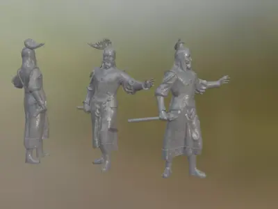 Arpad Statue - Historic Landmark from Brasov 3D model