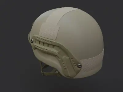 Ops Core Sentry mid cut military helmet foliage green 3D model