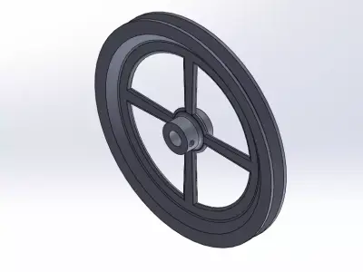 V-Pulley 14 inch Diameter 3D model