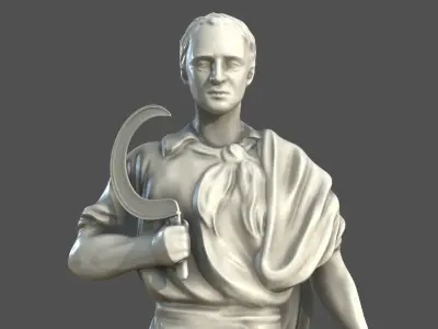 Proletarian Worker Statue 