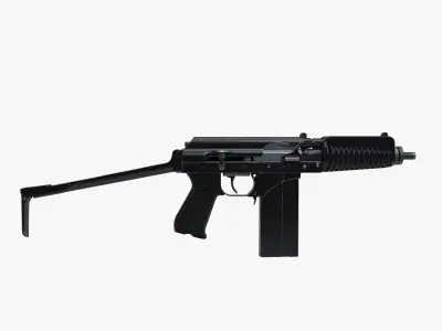 Compact assault rifle 9A91 3D model