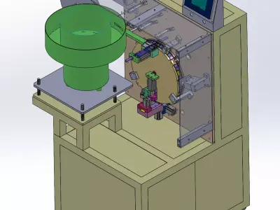 Velcro for plastic parts bonding machine 3D model