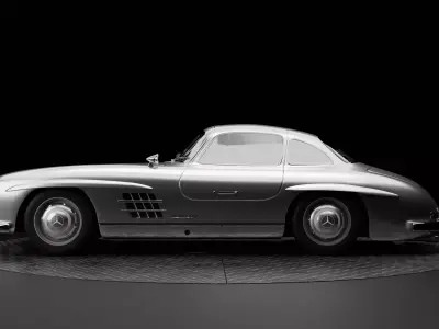 Mercedes-Benz 300SL Gullwing Low-poly 3D model