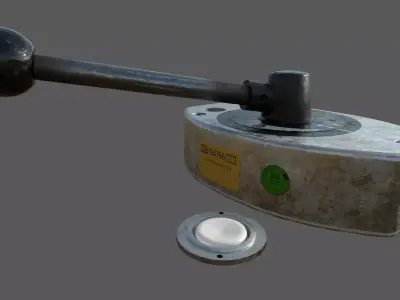 German Rails Brake Valve EE-4 Low-poly 3D model