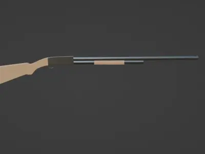 3D SHOTGUN MODEL Low-poly 3D model purchase