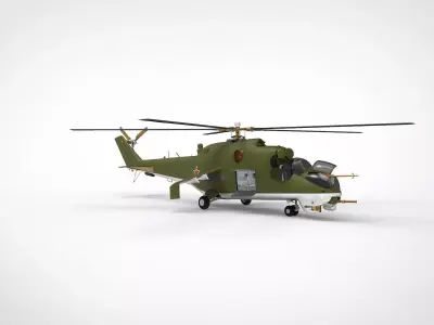 Mil Mi-24 Hind 3D model purchase