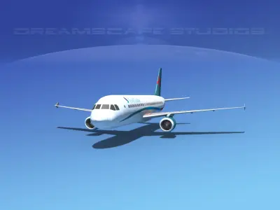 Airbus A320 First Choise Low-poly 3D model