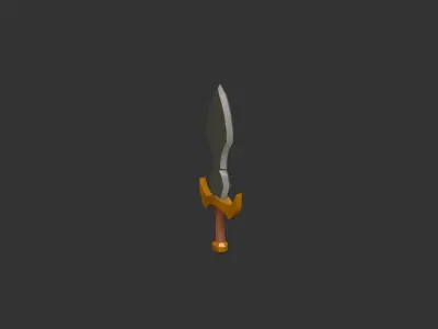 Low Poly Medieval Weapons and Shields Pack  20 Models Low-poly 3D model