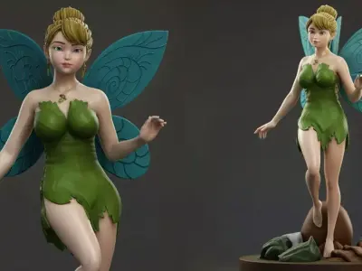 Tinker Bell FanArt 3D print model