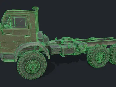 Russian Truck Pack Low-poly 3D model