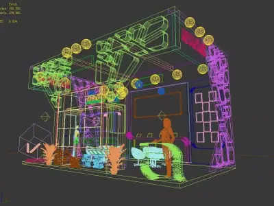 Exhibition - Area - 9X3-3DMAX2009-011 3D model