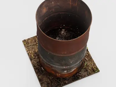 high quality scanned Barrel  3D model