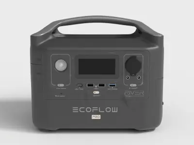 PORTABLE POWER STATION Low-poly 3D model