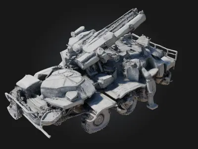 Heavy Metal Beast  A Brutal Fusion of Steel and Fury 3D model