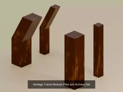 Heritage Subway  Complete Modular Environment Collection 3D Model Pack