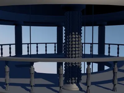 Antique Tower 3D model