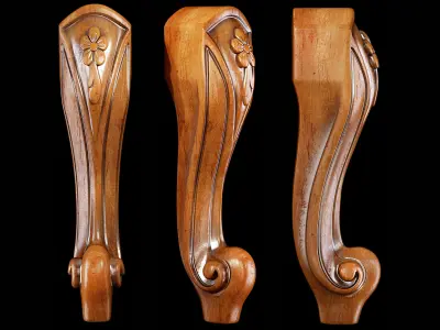 Classic leg 022 3D model