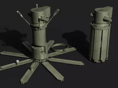 PTKM anti tank mine 3D model
