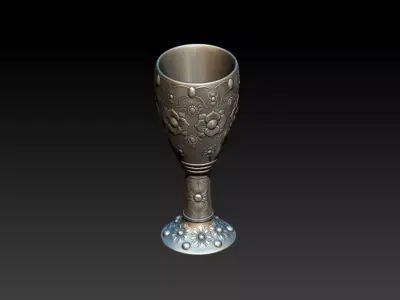 Antique Designer Glass  3D model