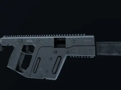 KRISS VECTOR Free low-poly 3D model