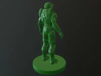 HALO MASTER CHIEF SCULPTURE 3D model