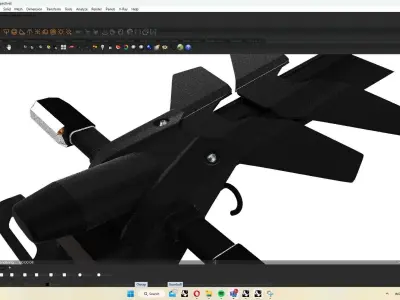 motorcycle rear fender - ZX25R style  3D model