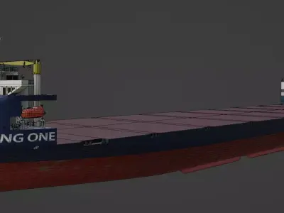 Heavy Deck Carrier KING ONE Low-poly 3D model