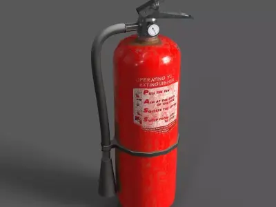 Low-poly fire extinguisher Low-poly 3D model