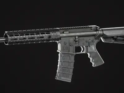 Rearden R2S Flash Hider Low-poly 3D model