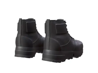 Boots Low-poly 3D model shop
