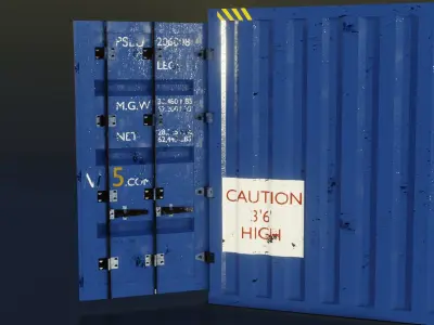 Container 2 styles Free 3D model