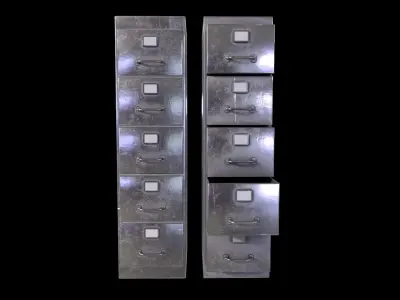 Cabinet V1 - 010 Low-poly 3D model