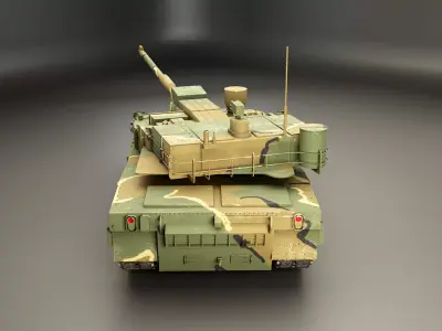 Korean K2 Black Panther Main Battle Tank Low-poly 3D model