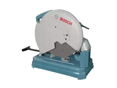 Realistic Power Tool Bosch Cut Off Saw with PBR Texture Low-poly 3D model