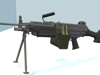  machine gun 3D model